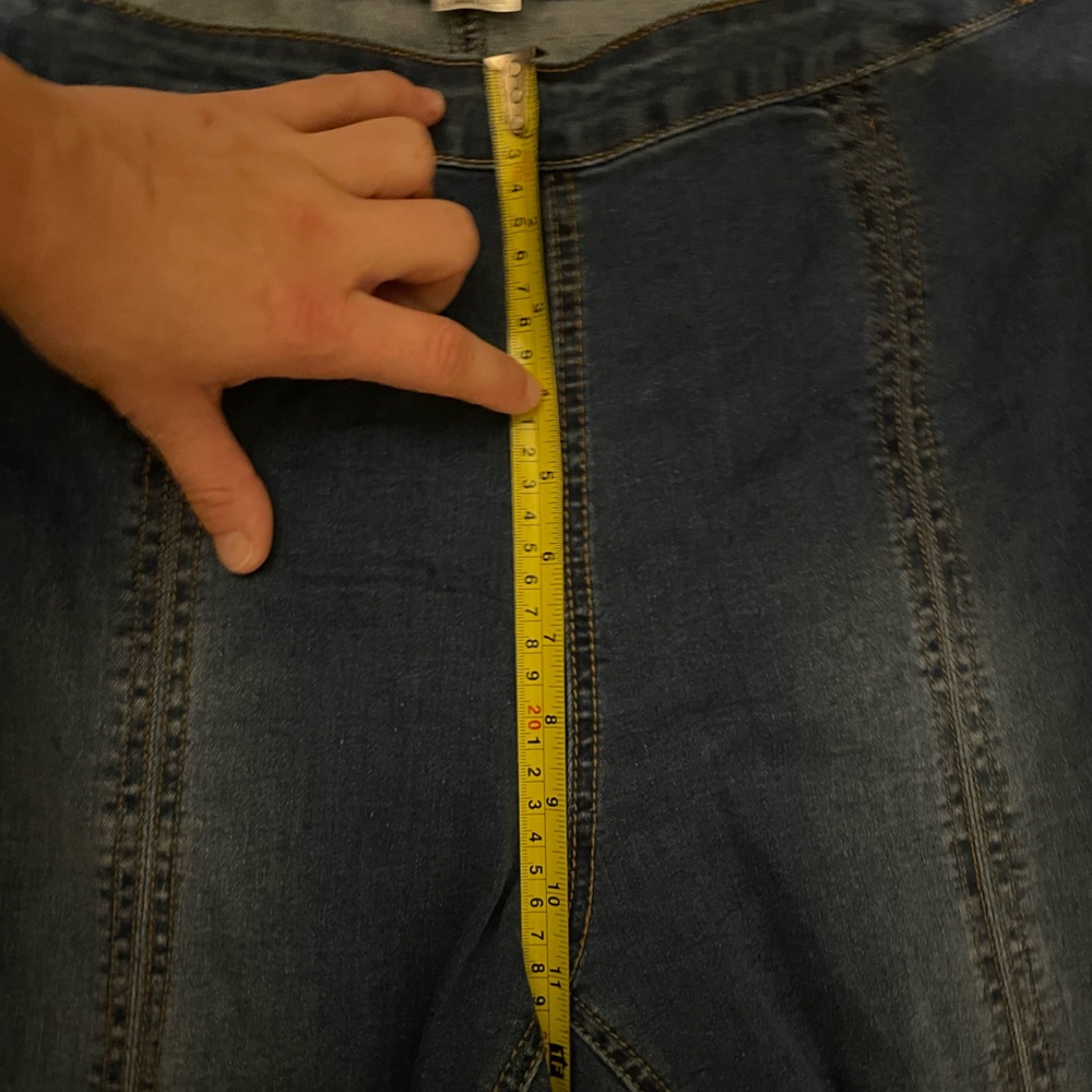 Venus Slit Bootcut Jeans Size 16–Medium/Dark Wash,Flat Front Panels, Side Zipper - Picture 8 of 12